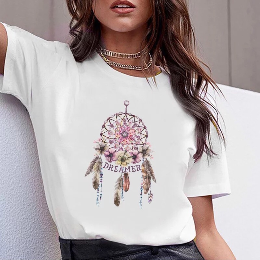 New Dreamcatcher Large White Short Sleeve Tee